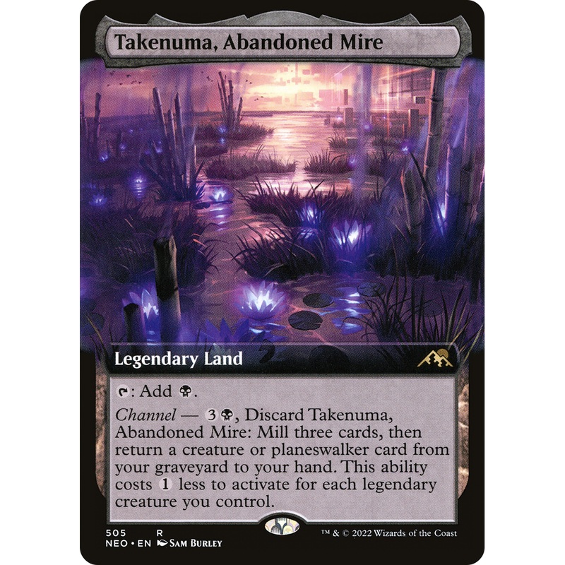 Takenuma, Abandoned Mire (NEO-505) - Kamigawa: Neon Dynasty: (Extended Art)