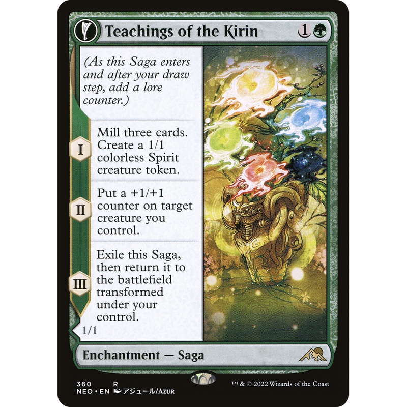 Teachings of the Kirin // Kirin-Touched Orochi (NEO-360) - Kamigawa: Neon Dynasty: (Showcase, fandfc)