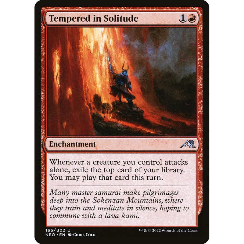 Tempered in Solitude (NEO-165) - Kamigawa: Neon Dynasty Foil