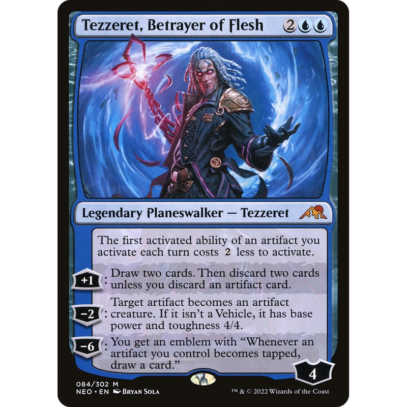 Tezzeret, Betrayer of Flesh (NEO-084) - Kamigawa: Neon Dynasty