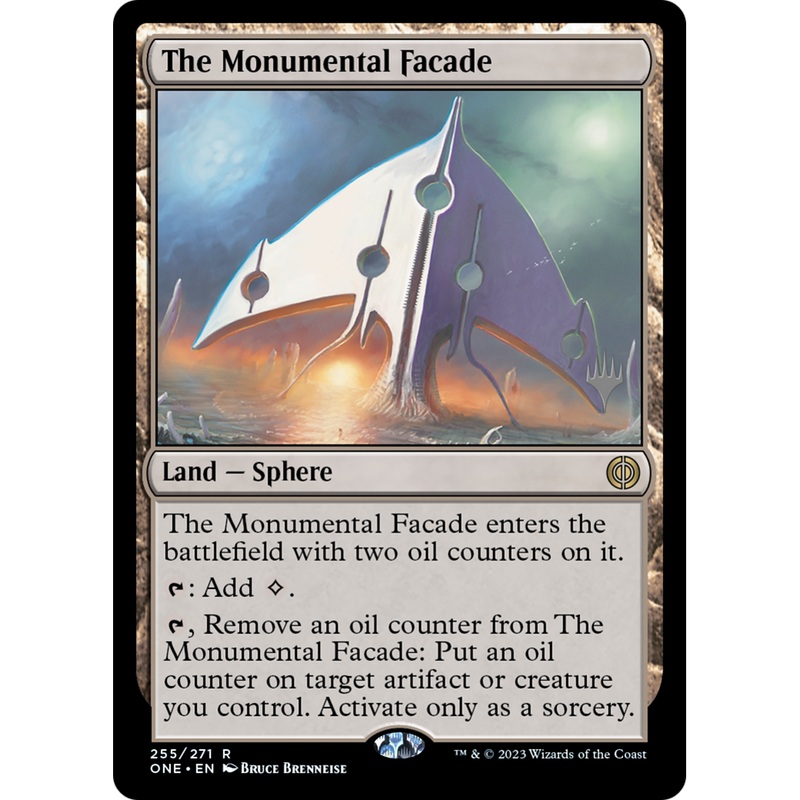 The Monumental Facade (PPONE-255P) - Phyrexia: All Will Be One Promos Foil