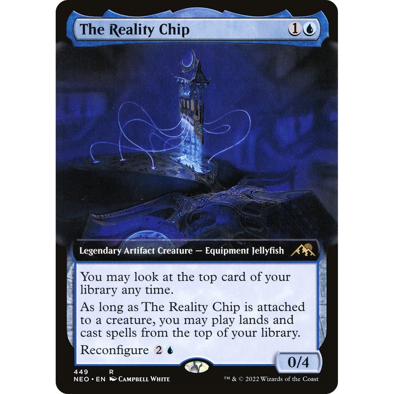 The Reality Chip (NEO-449) - Kamigawa: Neon Dynasty: (Extended Art) Foil