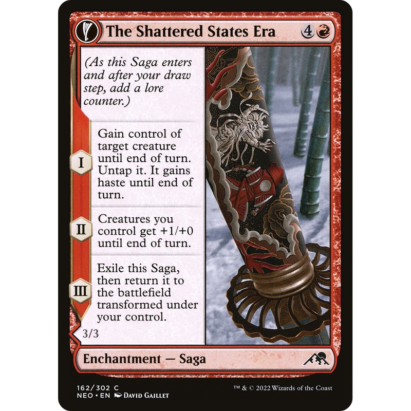 The Shattered States Era // Nameless Conqueror (NEO-162) - Kamigawa: Neon Dynasty: (fandfc, enchantment) Foil