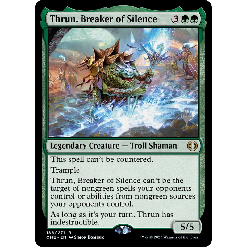 Thrun, Breaker of Silence (PPONE-186P) - Phyrexia: All Will Be One Promos Foil