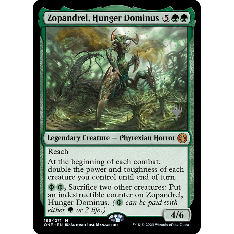 Zopandrel, Hunger Dominus (PPONE-195P) - Phyrexia: All Will Be One Promos Foil