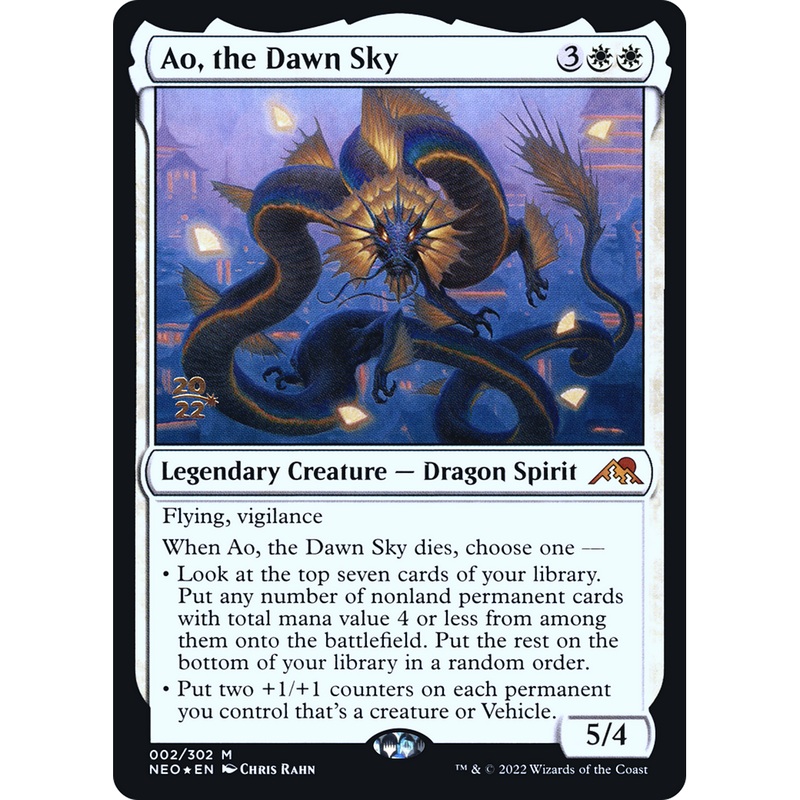 Ao, the Dawn Sky (PRE-02S) - Kamigawa: Neon Dynasty Promos Foil