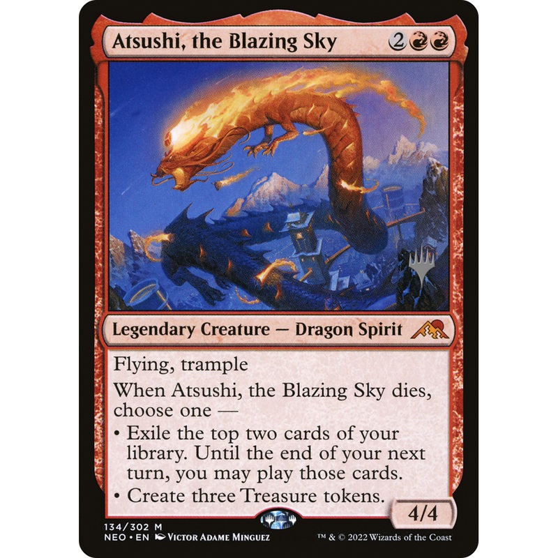 Atsushi, the Blazing Sky (PPNEO-134P) - Kamigawa: Neon Dynasty Promos Foil