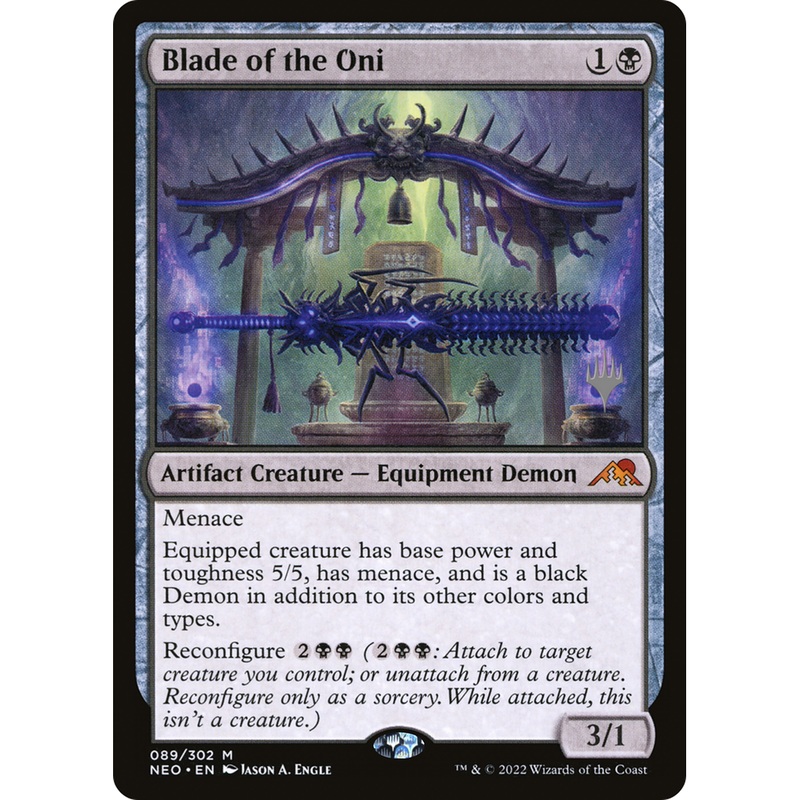 Blade of the Oni (PPNEO-89P) - Kamigawa: Neon Dynasty Promos Foil
