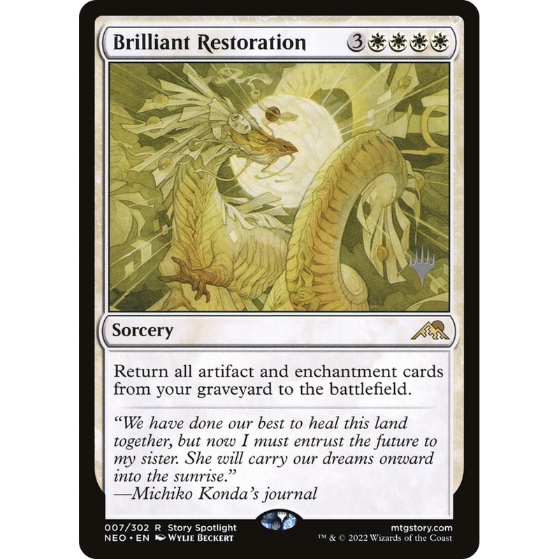 Brilliant Restoration (PPNEO-07P) - Kamigawa: Neon Dynasty Promos