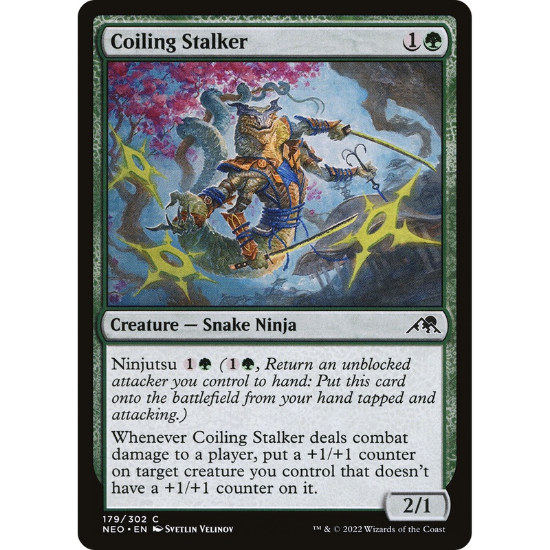 Coiling Stalker (NEO-179) - Kamigawa: Neon Dynasty
