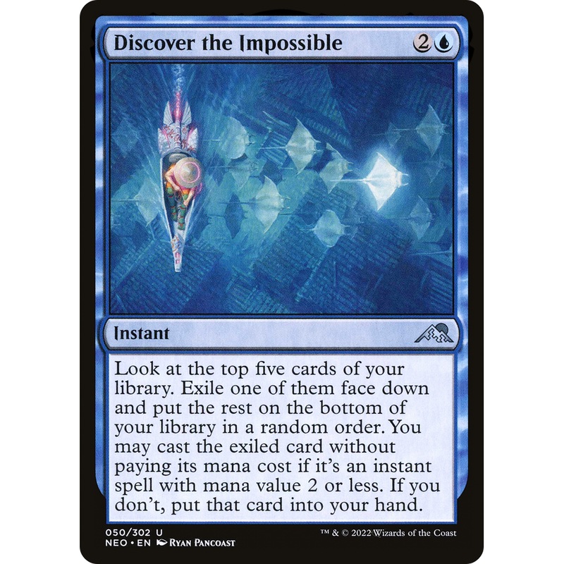 Discover the Impossible (NEO-050) - Kamigawa: Neon Dynasty Foil
