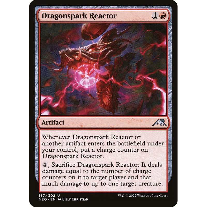 Dragonspark Reactor (NEO-137) - Kamigawa: Neon Dynasty Foil