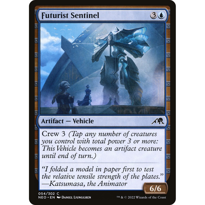 Futurist Sentinel (NEO-054) - Kamigawa: Neon Dynasty Foil