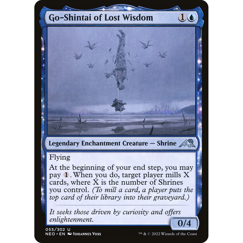 Go-Shintai of Lost Wisdom (NEO-055) - Kamigawa: Neon Dynasty: (enchantment)