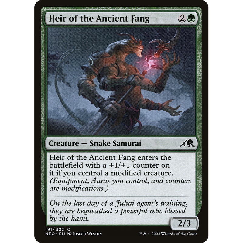 Heir of the Ancient Fang (NEO-191) - Kamigawa: Neon Dynasty