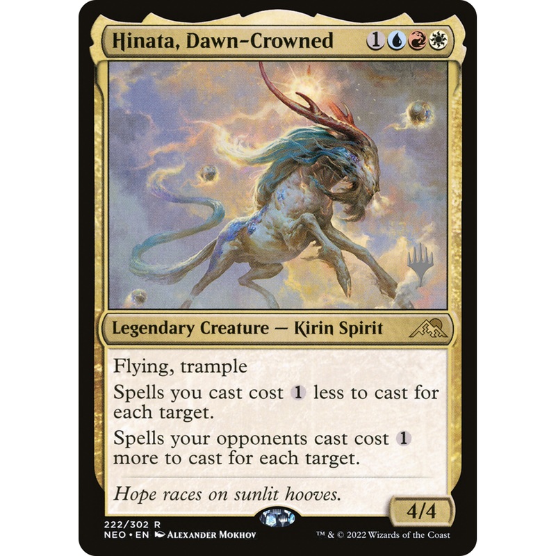 Hinata, Dawn-Crowned (PPNEO-222P) - Kamigawa: Neon Dynasty Promos