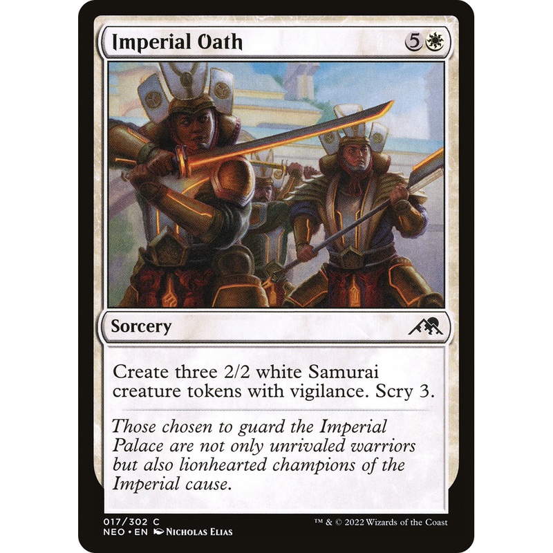 Imperial Oath (NEO-017) - Kamigawa: Neon Dynasty Foil