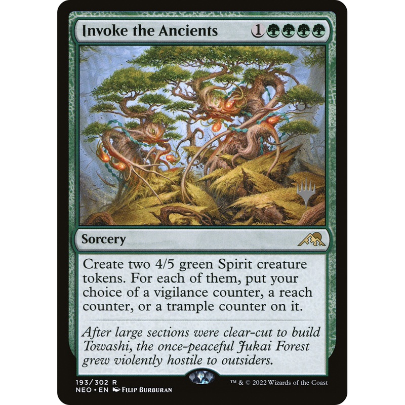 Invoke the Ancients (PPNEO-193P) - Kamigawa: Neon Dynasty Promos Foil
