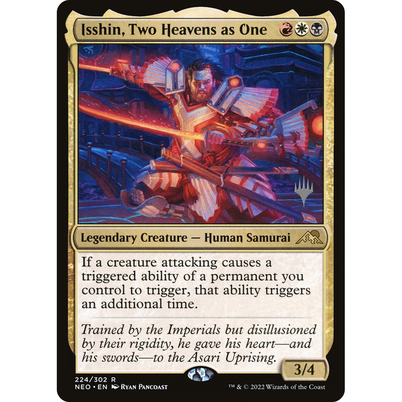 Isshin, Two Heavens as One (PPNEO-224P) - Kamigawa: Neon Dynasty Promos