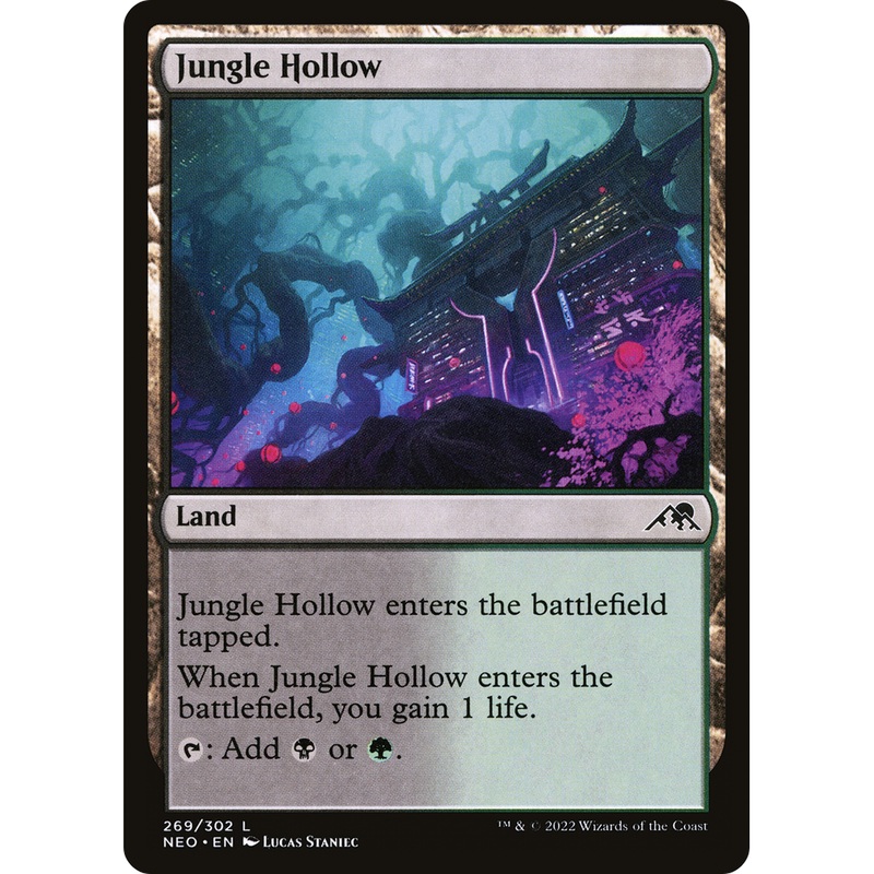 Jungle Hollow (NEO-269) - Kamigawa: Neon Dynasty Foil