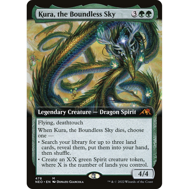 Kura, the Boundless Sky (NEO-478) - Kamigawa: Neon Dynasty: (Extended Art) Foil