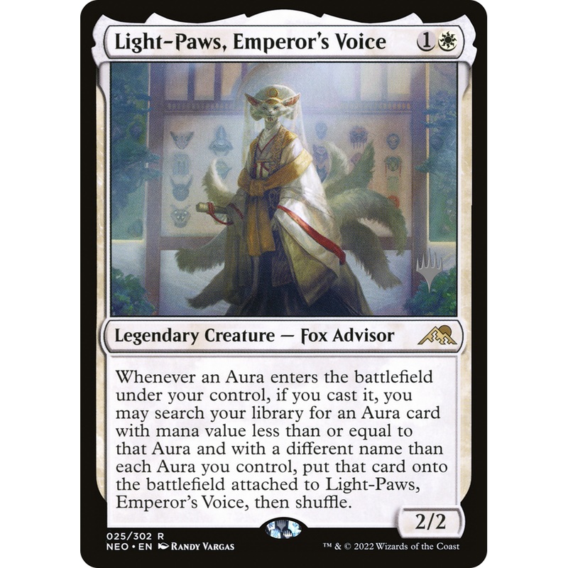 Light-Paws, Emperor's Voice (PPNEO-25P) - Kamigawa: Neon Dynasty Promos