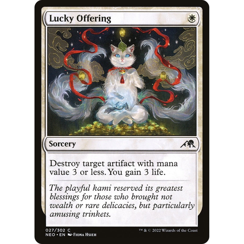 Lucky Offering (NEO-027) - Kamigawa: Neon Dynasty Foil