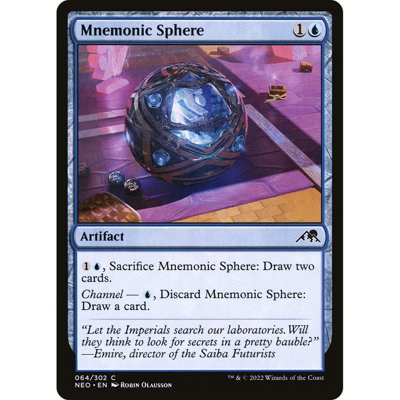Mnemonic Sphere (NEO-064) - Kamigawa: Neon Dynasty