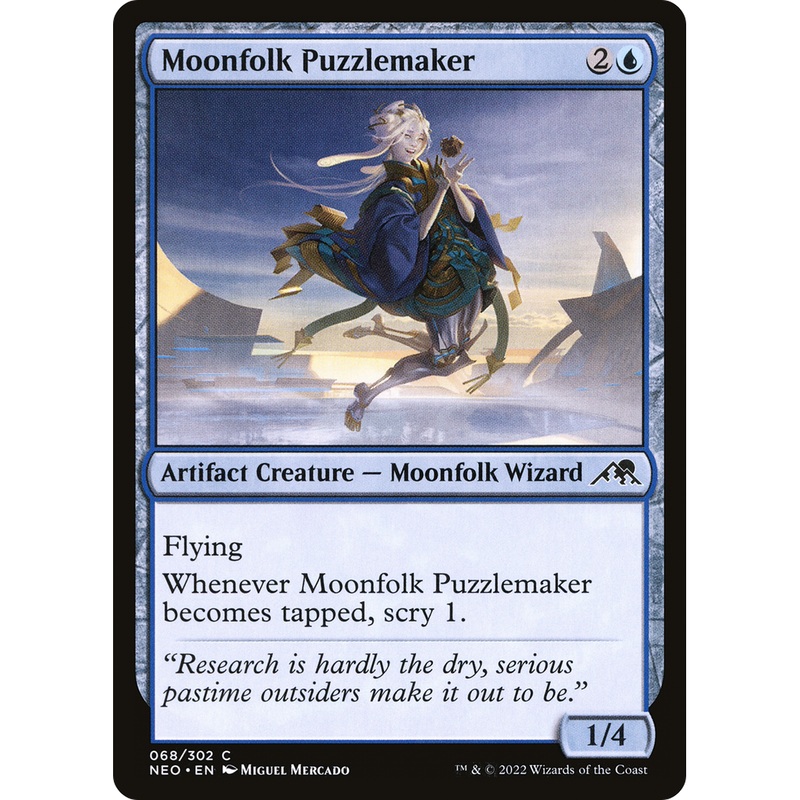 Moonfolk Puzzlemaker (NEO-068) - Kamigawa: Neon Dynasty