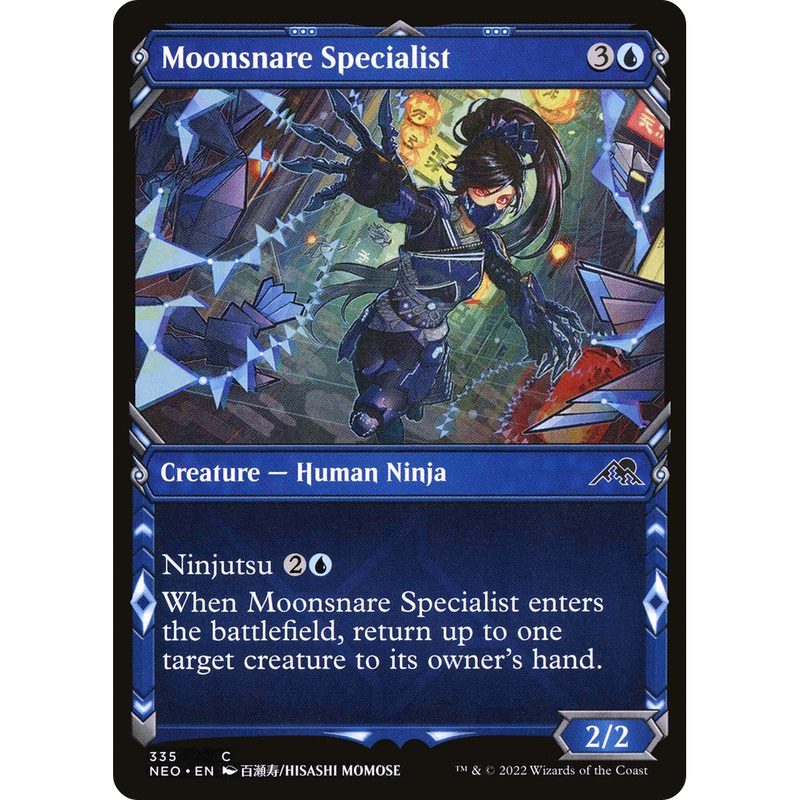 Moonsnare Specialist (NEO-335) - Kamigawa: Neon Dynasty: (Showcase)