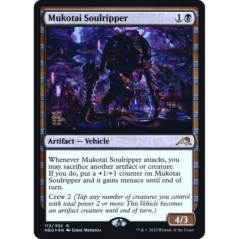 Mukotai Soulripper (PRE-113S) - Kamigawa: Neon Dynasty Promos Foil