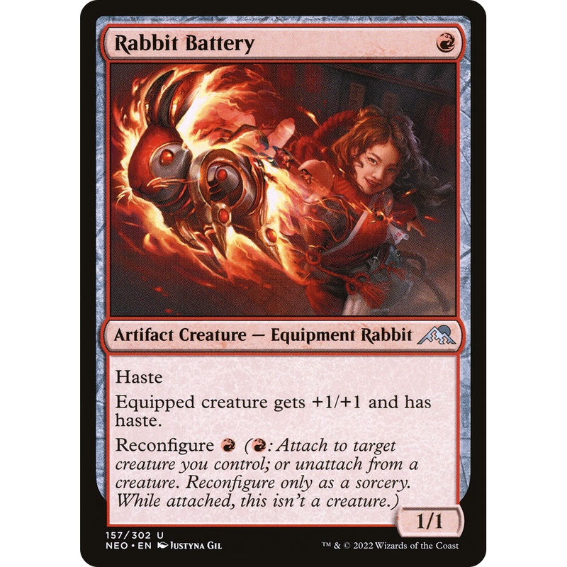 Rabbit Battery (NEO-157) - Kamigawa: Neon Dynasty Foil