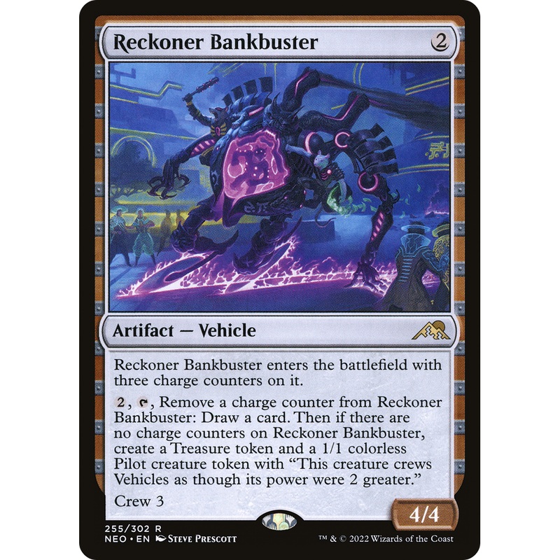 Reckoner Bankbuster (NEO-255) - Kamigawa: Neon Dynasty Foil