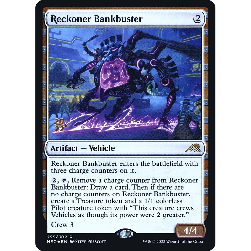 Reckoner Bankbuster (PRE-255S) - Kamigawa: Neon Dynasty Promos Foil