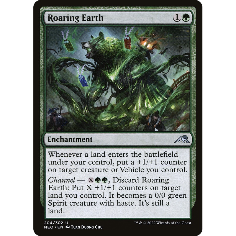 Roaring Earth (NEO-204) - Kamigawa: Neon Dynasty