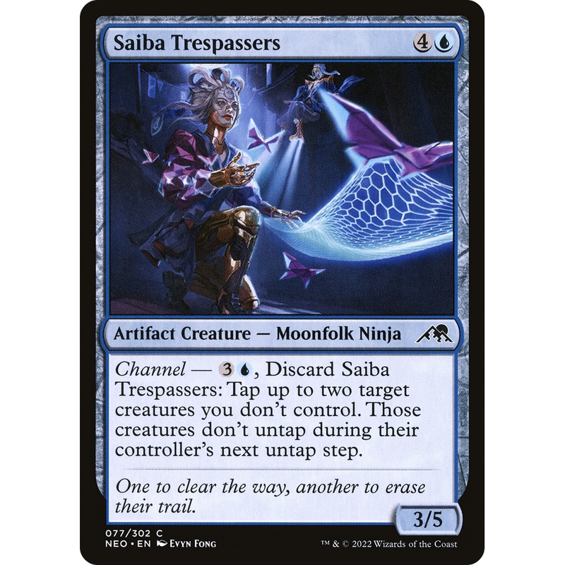 Saiba Trespassers (NEO-077) - Kamigawa: Neon Dynasty Foil