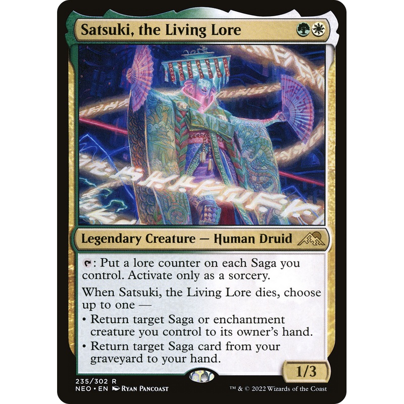 Satsuki, the Living Lore (NEO-235) - Kamigawa: Neon Dynasty Foil