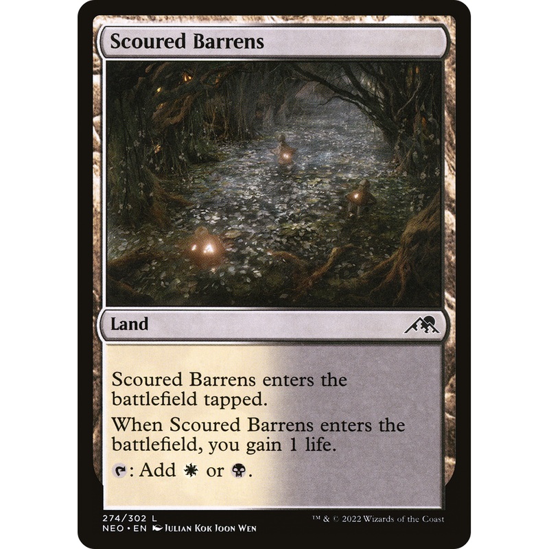 Scoured Barrens (NEO-274) - Kamigawa: Neon Dynasty