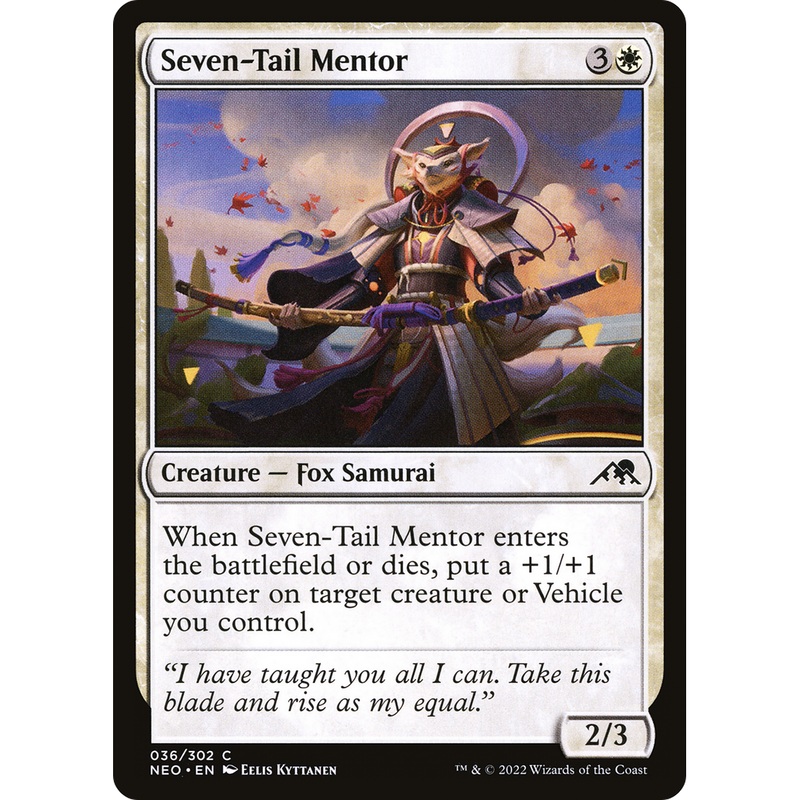 Seven-Tail Mentor (NEO-036) - Kamigawa: Neon Dynasty