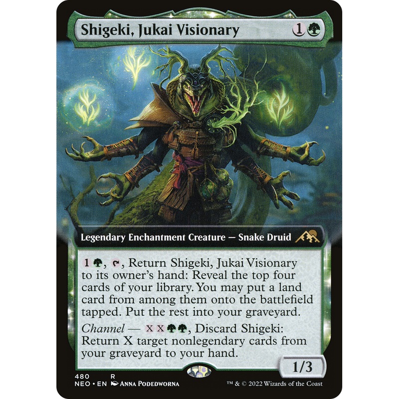 Shigeki, Jukai Visionary (NEO-480) - Kamigawa: Neon Dynasty: (Extended Art, enchantment)