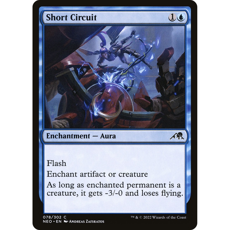Short Circuit (NEO-078) - Kamigawa: Neon Dynasty Foil