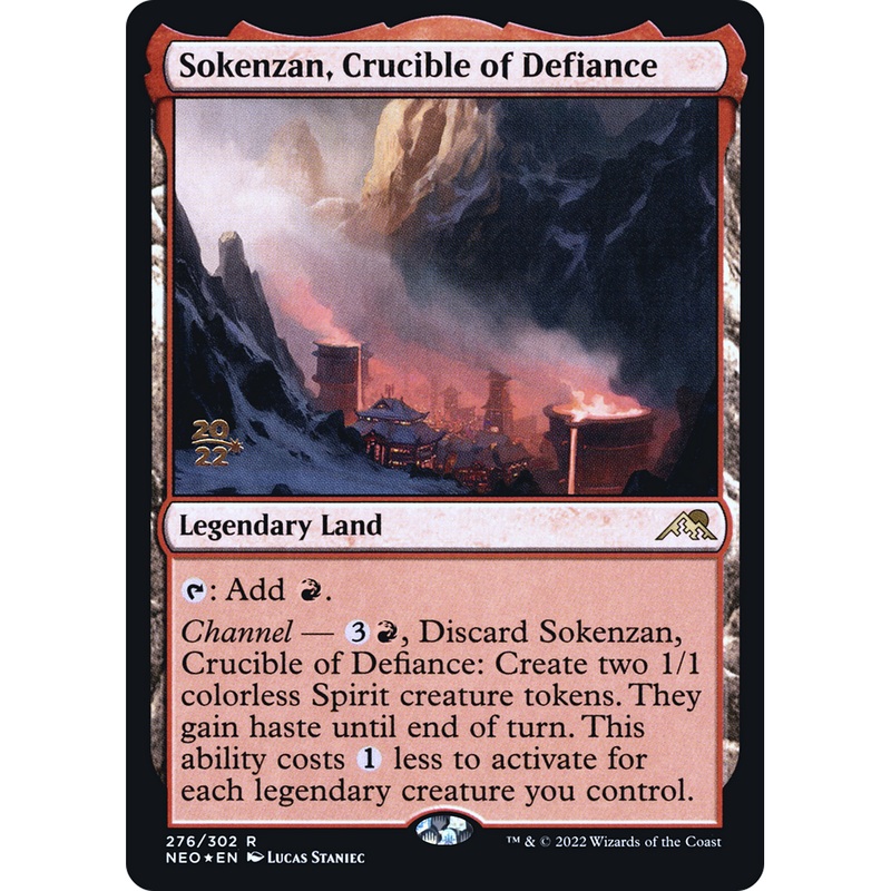 Sokenzan, Crucible of Defiance (PRE-276S) - Kamigawa: Neon Dynasty Promos Foil