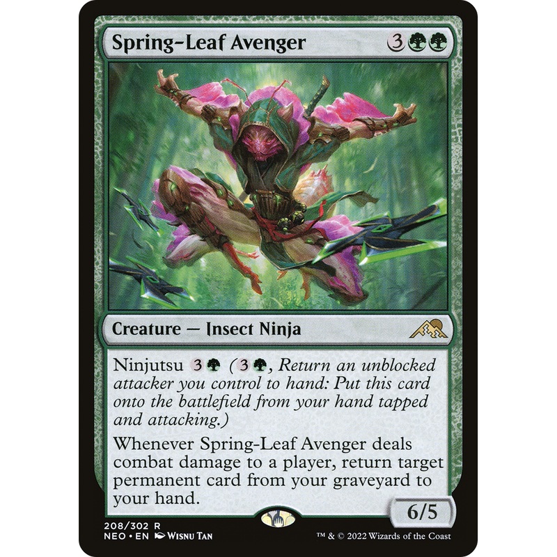 Spring-Leaf Avenger (NEO-208) - Kamigawa: Neon Dynasty