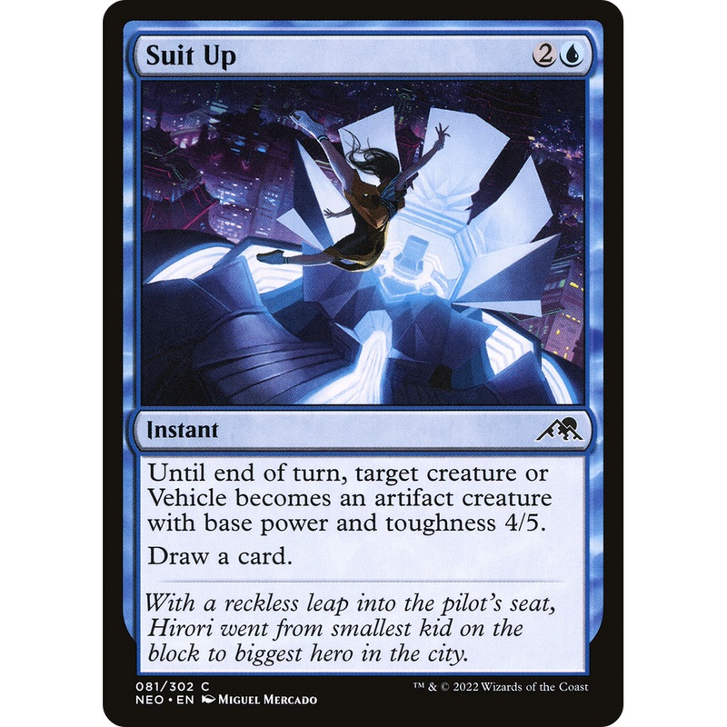 Suit Up (NEO-081) - Kamigawa: Neon Dynasty Foil