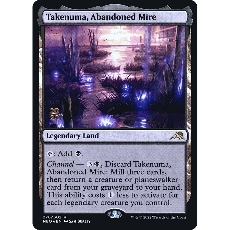 Takenuma, Abandoned Mire (PRE-278S) - Kamigawa: Neon Dynasty Promos Foil
