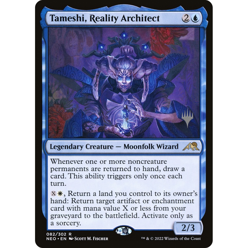 Tameshi, Reality Architect (PPNEO-82P) - Kamigawa: Neon Dynasty Promos Foil