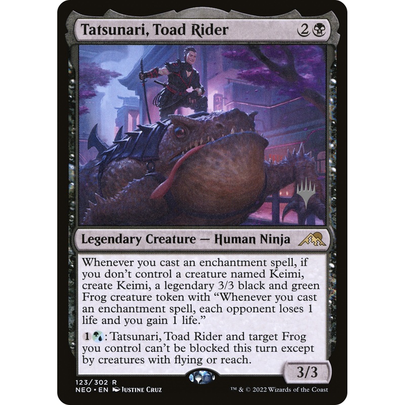 Tatsunari, Toad Rider (PPNEO-123P) - Kamigawa: Neon Dynasty Promos