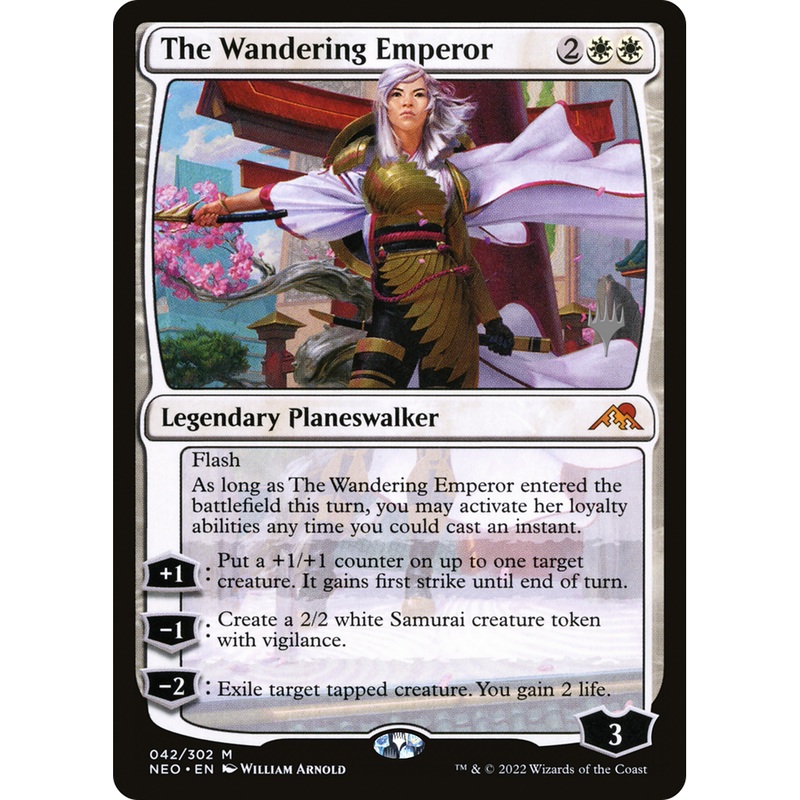 The Wandering Emperor (PPNEO-42P) - Kamigawa: Neon Dynasty Promos