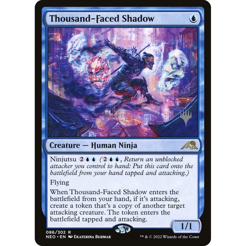 Thousand-Faced Shadow (PPNEO-86P) - Kamigawa: Neon Dynasty Promos