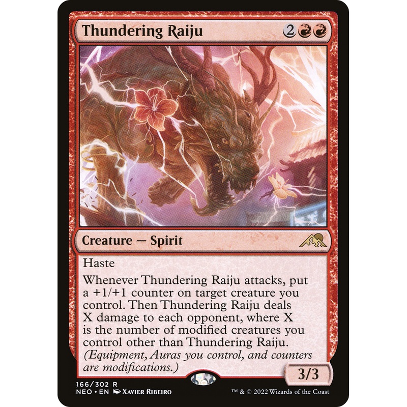 Thundering Raiju (NEO-166) - Kamigawa: Neon Dynasty
